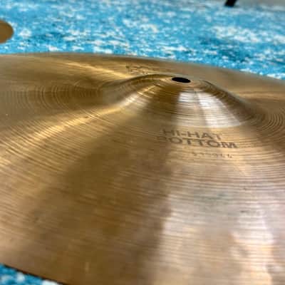 15” 1975 Paiste 2002 BLACK LABEL Hihats 961g 1130g Golden Patina! image 8