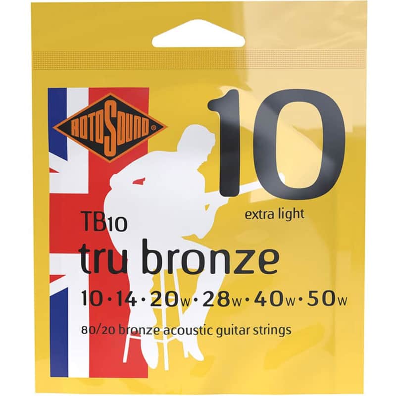 Rotosound Acoustic Guitar String Set 10-50 Tru Bronze - TB10 image 1