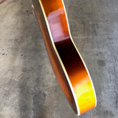 Kay Howlin’ Wolf K162 1950s Sunburst Electric Bass Owned by Payam Doostzadeh of Young The Giant image 8