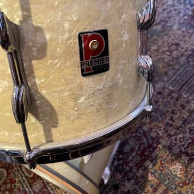Premier 1960s Vintage Drum Kit - White Marine Pearl - 20 16 12 image 5