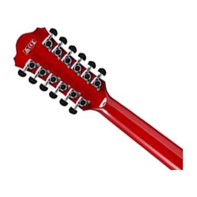 Ibanez AS7312-TCD Artcore 12-String Semi-Hollow Guitar - Trans Cherry Red image 5