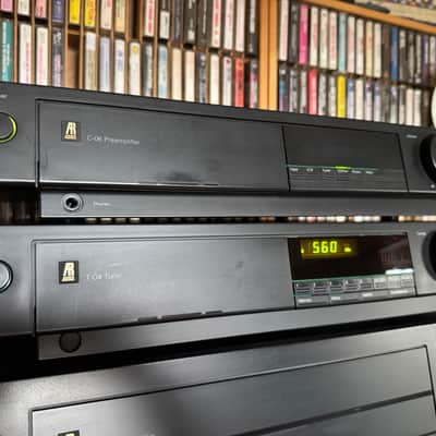 Acoustic Research C6, T4 & P10 Pre Amp, Tuner and Power Amp 1980s - Black image 6