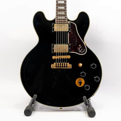 1999 Epiphone B.B. King Lucille Semi-Hollowbody – Black – Hardshell Case image 1