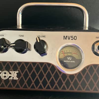 Vox MV50 Clean 50-Watt Guitar Amp Head 2017 - Present - Black / Silver/ 2 Vox speakers image 8