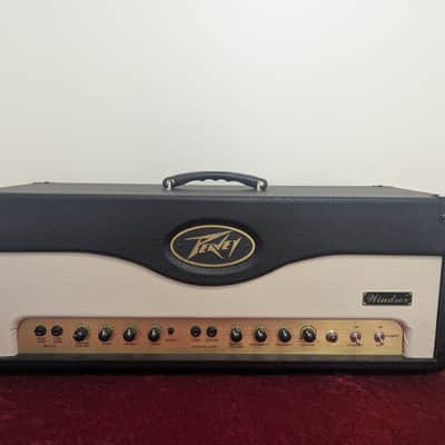 Peavey Windsor 100-Watt All Tube Guitar Amp Head 2000s - Black and Cream Amplifier image 1