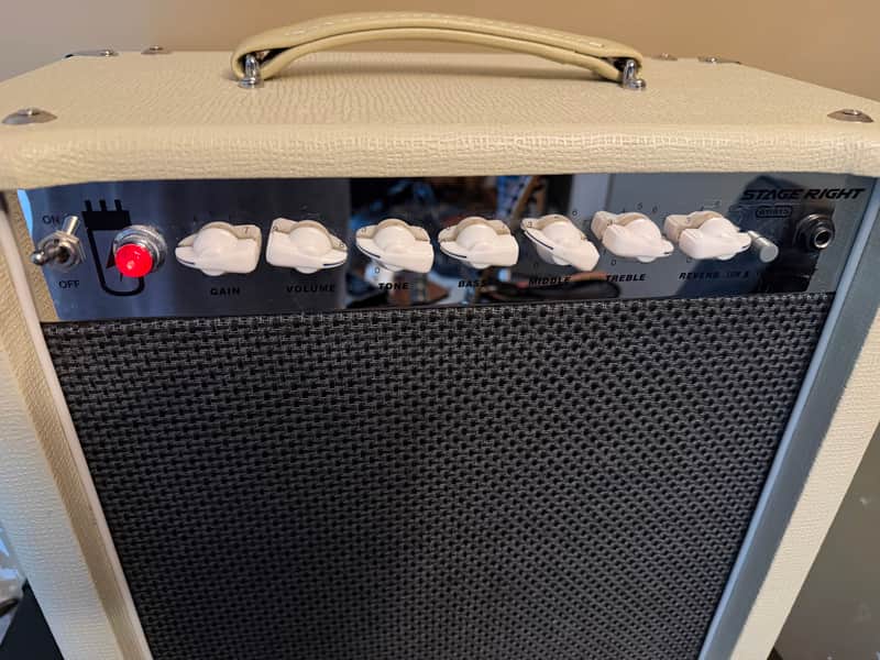 Stage Right 15-Watt 1x12 Guitar Combo Tube Amp with Celestion Speaker 2021 - Blonde image 1