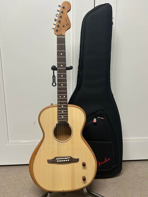 Fender Highway Series Parlor Acoustic Electric Guitar Spruce Top - Natural image 1