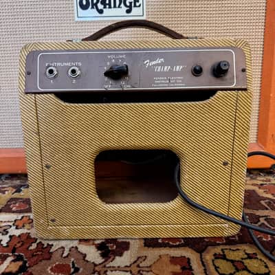 Vintage 1954 Fender Tweed Champ 5D1 Wide Panel Clean USA Amplifier Combo *1950s* image 12
