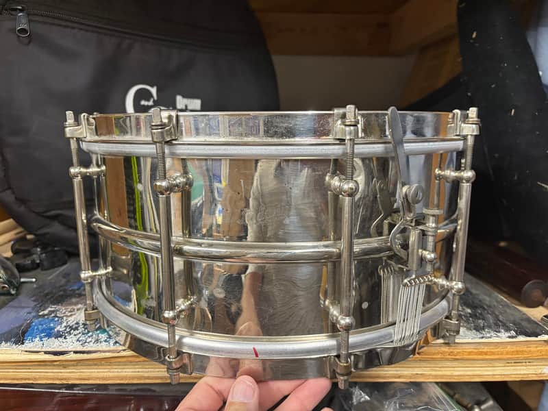 Ludwig 1930’s Heavy Brass 6.5x14 Snare Drum image 1