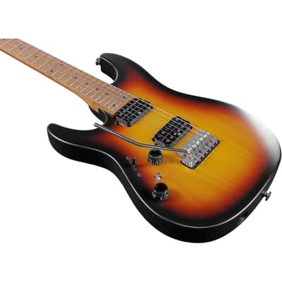Ibanez AZ2402L TFF Prestige Left Handed Electric Guitar. Tri Fade Burst Flat with Case image 6