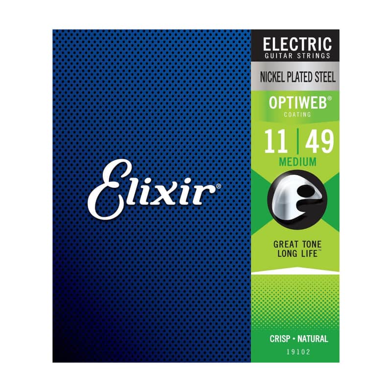 Elixir 19102 Nickel Plated Steel Medium Gauge Strings 11-49 image 1