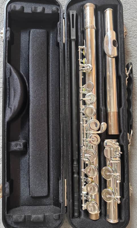 Pearl Belsona PF-200 Silver-Plated Concert Flute w/ Original Case & Cleaning Rod – Japan image 1