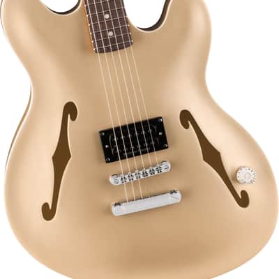 Mint Fender Tom DeLonge Starcaster Satin Shoreline Gold Rosewood Fingerboard image 2