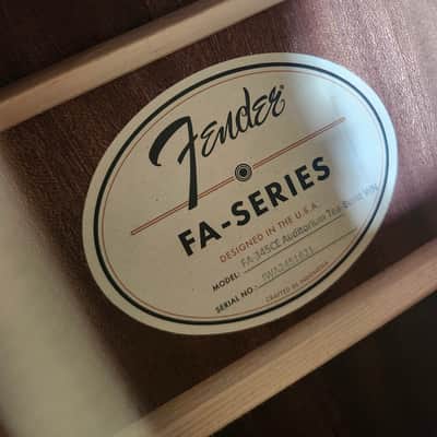 Used Fender FA-345CE Auditorium Acoustic-Electric Guitar - 3-Color Tea Burst image 19