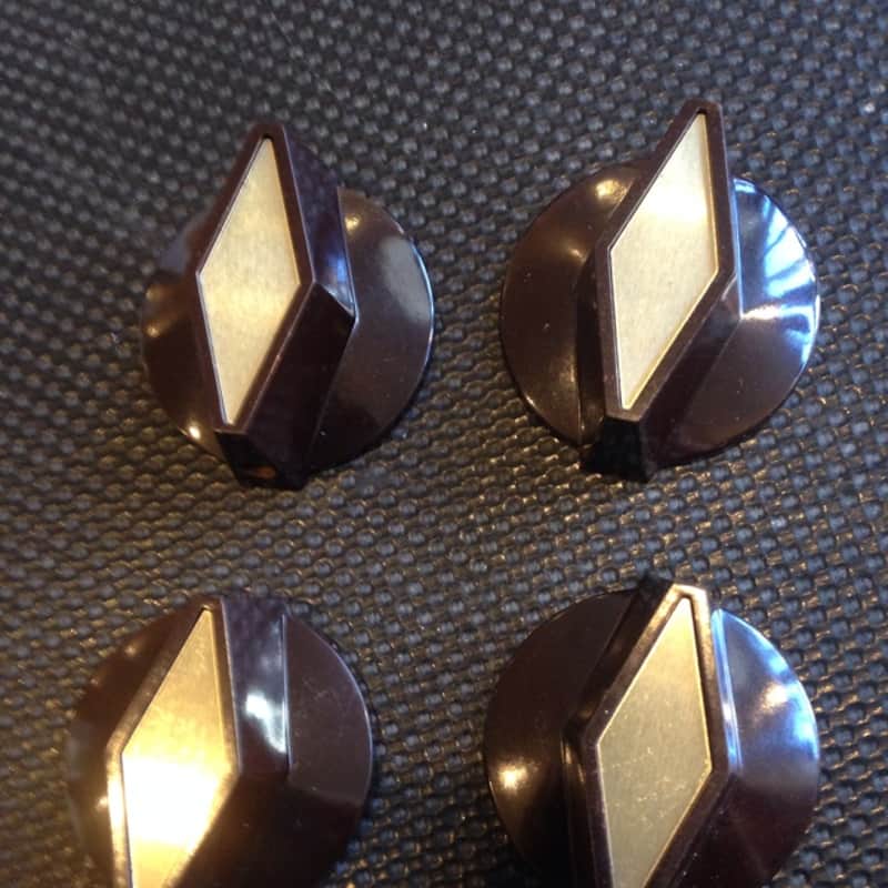 Rickenbacker Rogan Bros TV Vintage Style Knobs 2015 Brown/ Gold image 1