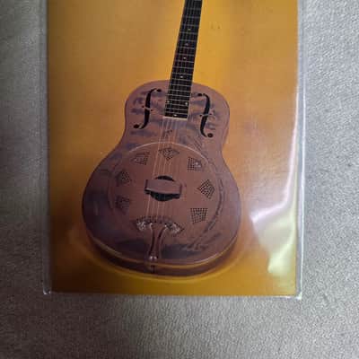 1931 National Dobro Style O Nickel Plate Resonator Slide Guitar Classic American Card Case Candy image 1