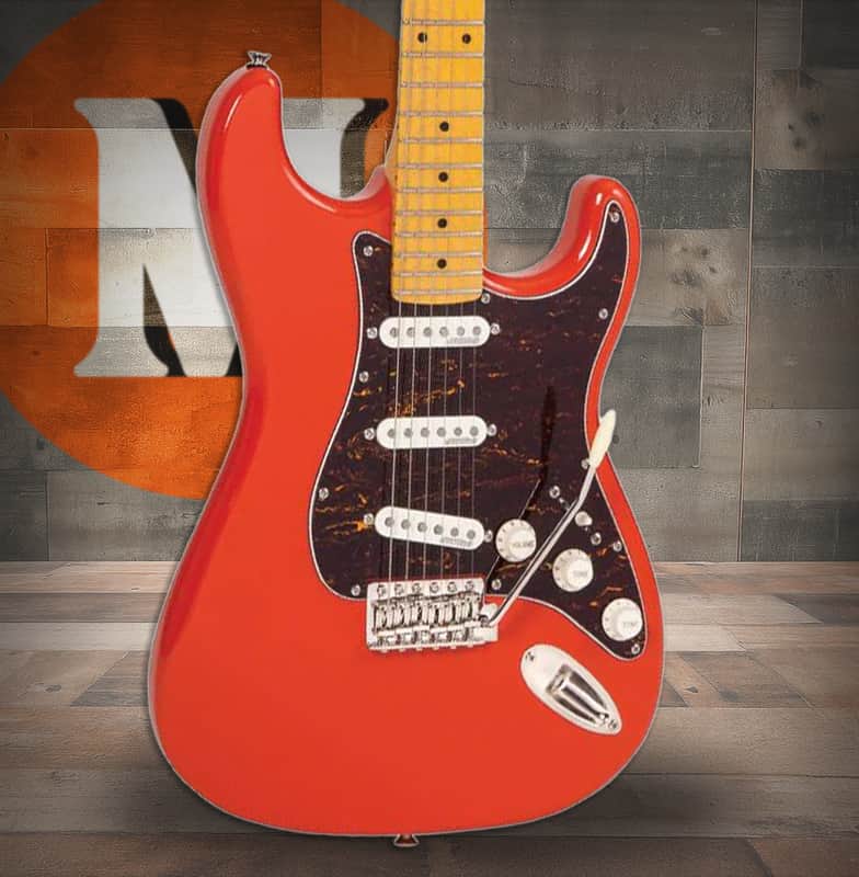 Immagine Vintage V6M ReIssued Electric Guitar - Firenza Red (V6MFR) - 1