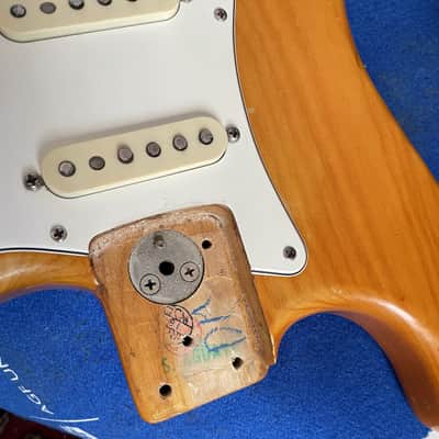 100% Original 1974 Fender Stratocaster very rare Natural + Rosewood combo image 20