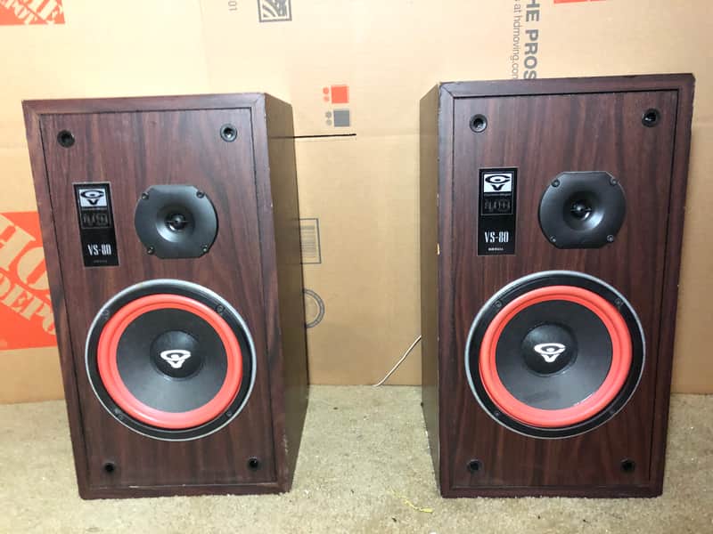 Cerwin Vega VS-80 Speaker System. Made in The USA 1990 | Reverb