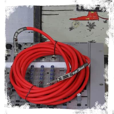 FAT TOAD 25ft 1/4" Speaker Cables (Red-FlexPRO Series) 2-Pack – Audio Patch DJ Cords with Male Jack Connectors, 12 AWG Wire for Amp & Studio Gear image 14