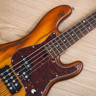 Maruszczyk Instruments Jake 5 String Electric Bass Guitar Sunburst w/ Gigbag image 7