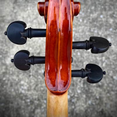 Nicest Cremona Chinese Violin I’ve Seen 4/4 2-Pc Flamed Back. Nice Fittings! image 8