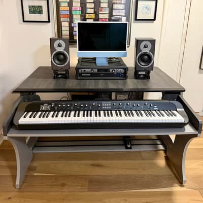 Zaor Miza M Flex Studio Workstation Desk – Grey Wengé - MINT image 6