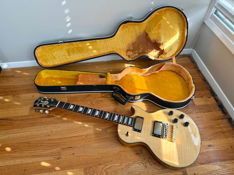 Ibanez Lawsuit Les Paul Electric Guitar 1977 - Natural Flame image 1
