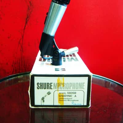 Vintage 1960's Shure 580SB dynamic cardioid microphone Low Z w accessories 545 545S SM57 image 1