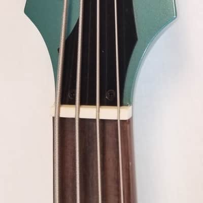Gibson Non-Reverse Thunderbird Electric Bass Guitar, Faded Pelham
Blue W/ Case image 14