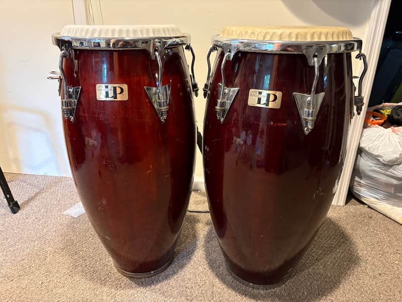 Latin Percussion Classic model wood 90s - Wine red/burgundy image 1