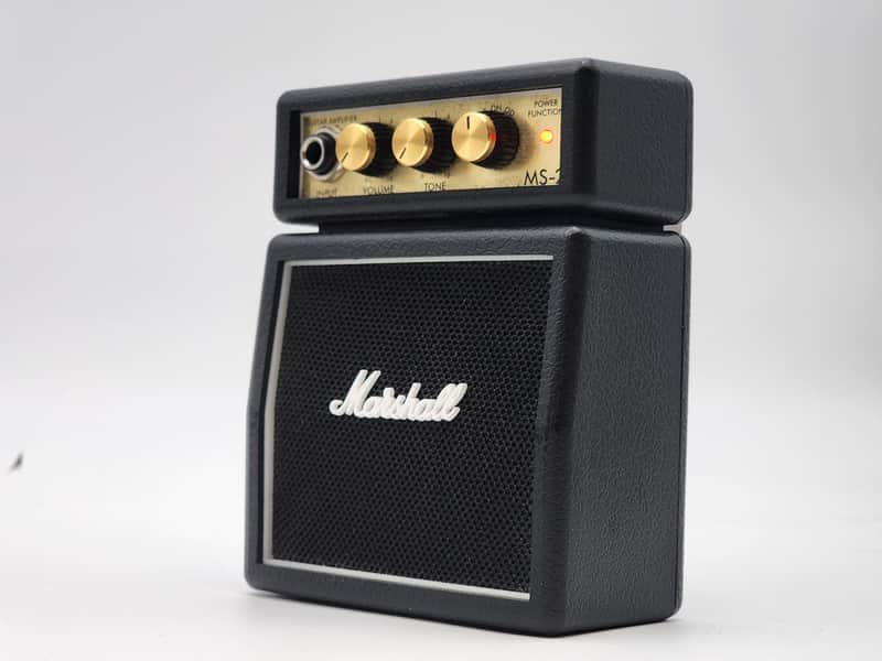 Marshall Micro Stack MS-2 1-Watt 1x2" Battery-Powered Guitar Combo 2012 - Present - Black image 1