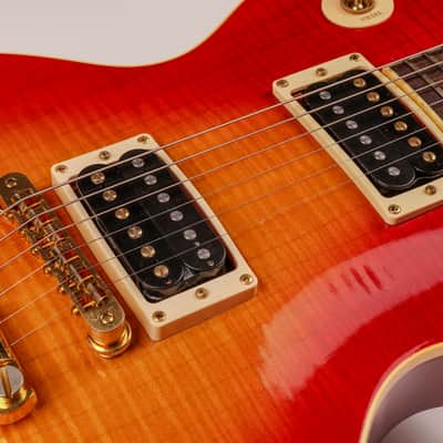 Gibson USA Les Paul Standard Plus Limited Edition Yamano Japan Exclusive 1998 Cherry Sunburst AAA Flame Top Near Mint OHSC image 4