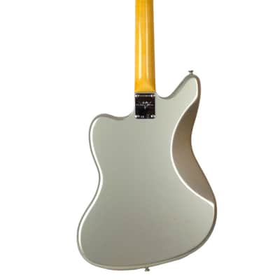 New Fender Custom Shop '63 Jaguar Deluxe Closet Classic Aged Inca Silver w/Matching Painted Headstock image 8