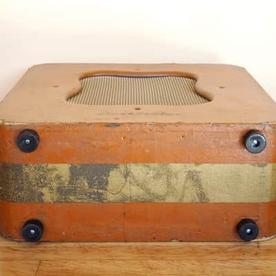 1950s Danelectro Challenger Series C Vintage 1x15 Tube Amp Vibravox 6V6 w/ ftsw image 7