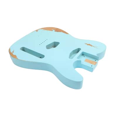Finished Telecaster Body - Relic Sonic Blue image 5