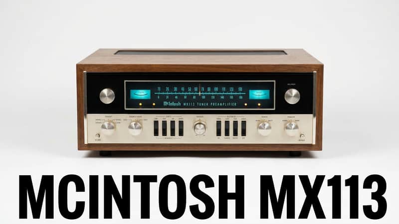 🎛️ McIntosh MX113 Solid State Tuner-Preamplifier – Clean • Tested • Walnut Cabinet • Plug & Play 🎶 image 1