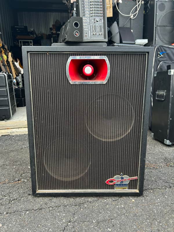 Teisco Checkmate CM-210H Vintage 2x10" Guitar Cabinet 1960s image 1