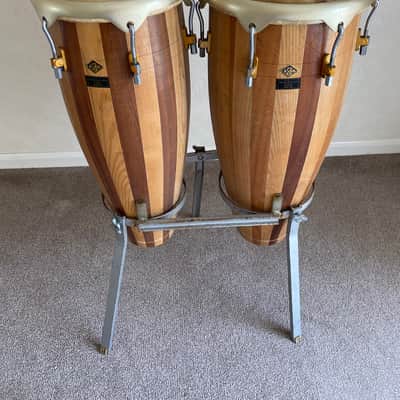ASBA Tall bongo drums 1980’s - Wood image 1
