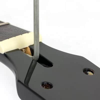 Black Gloss Les Paul-Style Guitar Neck, 22 Fret, Maple & Rosewood Fretboard image 4