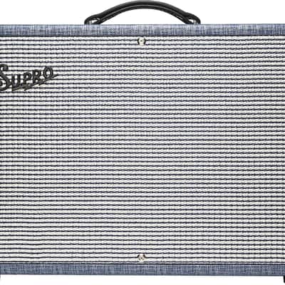 Supro 1624T Dual Tone Reissue 24-Watt 1x12" Guitar Combo - Blue Rhino image 1