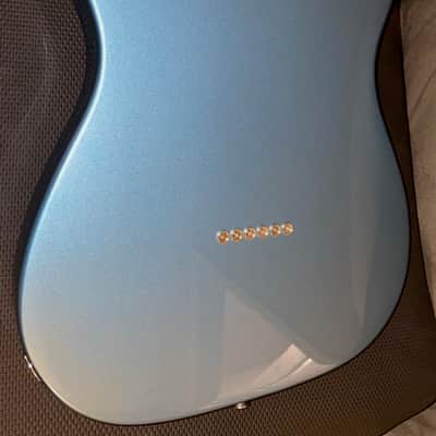 2020 Fender Player Telecaster with Maple Fretboard Tidepool w/HSC, strap, alt. parchment pick guard. image 5