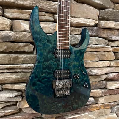 Ibanez USRG30-TG USA Custom RG - Transparent Blue w/ Non-Original Gig Bag image 2