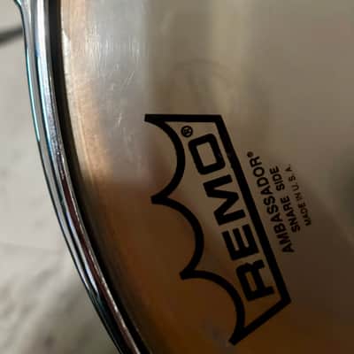 Ultra-Rare 1960s Slingerland Windsor 14" Artist Model Snare - Factory Tri-Band Red Sparkle & Black Diamond Pearl image 7