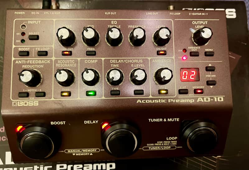 Boss AD-10 Acoustic Preamp/DI/Looper image 1