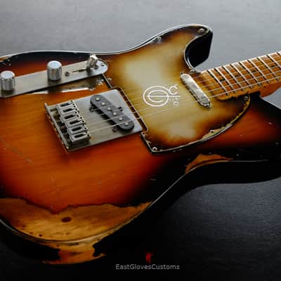 Fender Telecaster Sunburst Left Handed Heavy Aged Relic (RARE) image 12