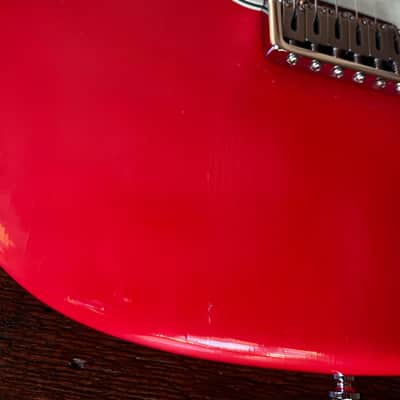 MJT VTS Stratocaster in Coral Red with CS body, Fender Vintage Noiseless Pickups and All Parts neck. Stratocaster 2018 onwards - Custom Relic image 6