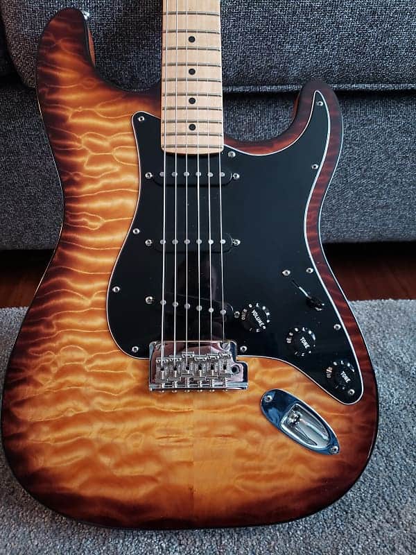 Fender Rare Quilted Limited Edition American Professional Mahogany Stratocaster Violin Burst 2017 image 1