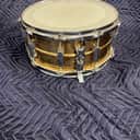 Ludwig Supraphonic, Bronze smooth Blue and Olive Badged 14x6.5 Snare 1978 Bronze