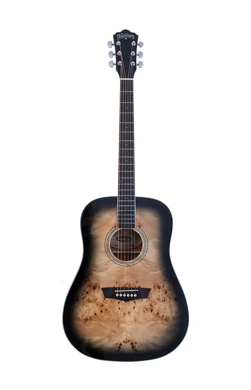 Washburn DFBDB Deep Forest Dreadnought  Poplar Burl-Blend Top Mahogany Neck 6-String Acoustic Guitar image 1